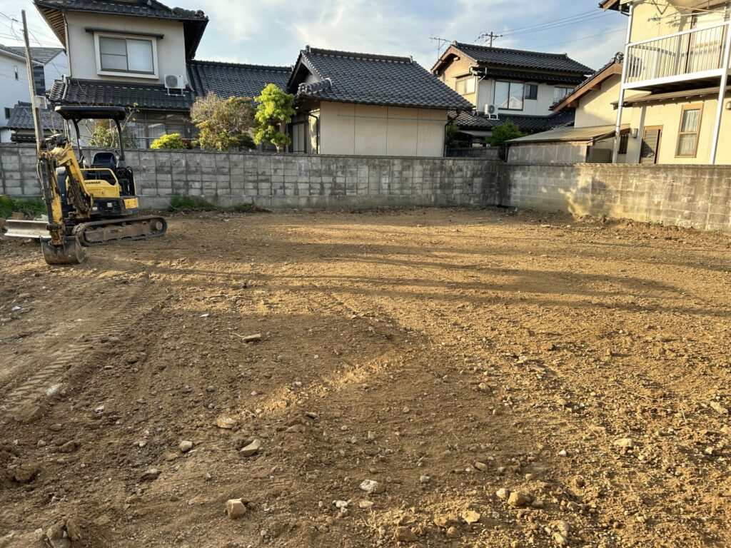 島根県松江市解体工事施工事例
整地作業